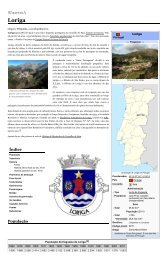 História de Loriga Wikipedia - Extratos da obra do historiador António Conde, “História concisa da vila de Loriga – Das origens á extinção do município”, no artigo sobre Loriga que ele criou na Wikipédia