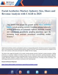 Facial Aesthetics Market Size and Share to 2025