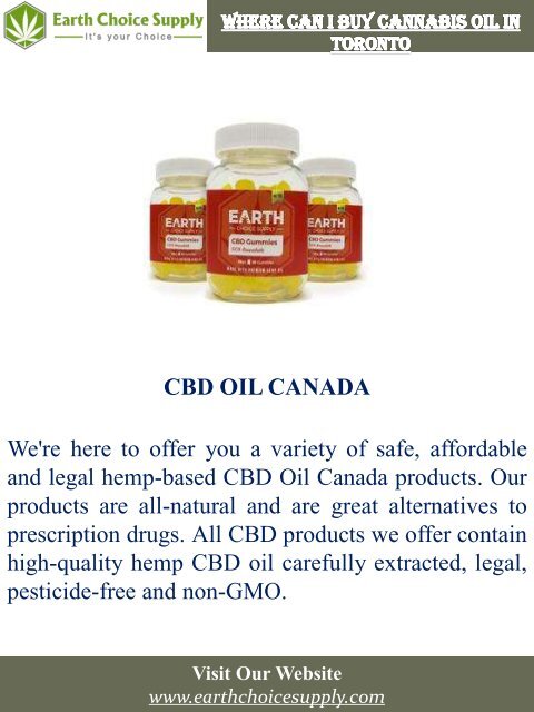 Where Can I Buy Cannabis Oil In Toronto