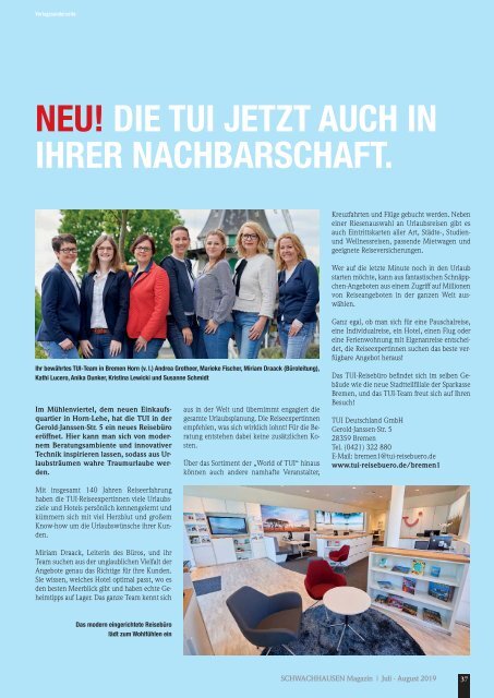 SCHWACHHAUSEN Magazin | Juli-August 2019