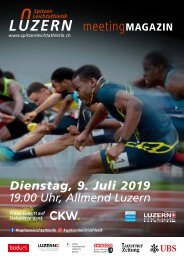 Spitzen Leichtathletik Luzern Meetingmagazin 2019