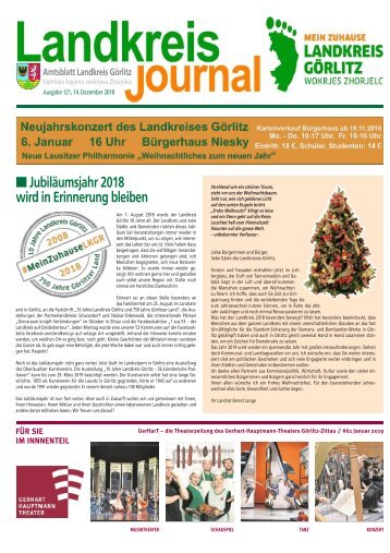  Landkreisjournal Nr. 121/2018 