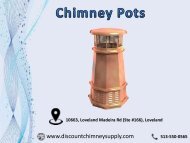 Shop Chimney Pots from Discount Chimney Supply Inc. with the best price