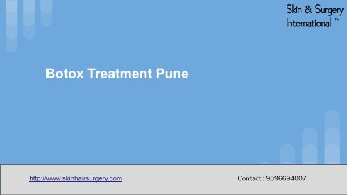 Botox Treatment Pune