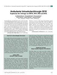 Ambulante Intraokularchirurgie 2010 - BDOC Bundesverband ...