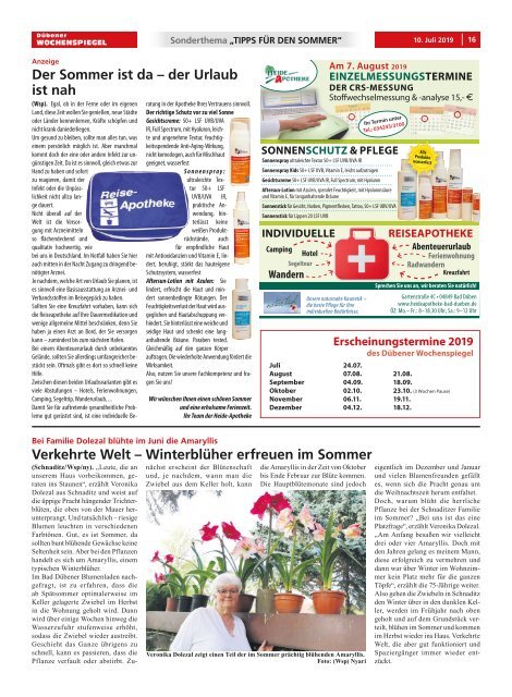 Dübener Wochenspiegel - Ausgabe 13 - Jahrgang 2019