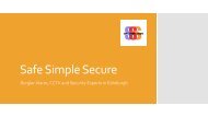 Safe Simple Secure Services Scotland