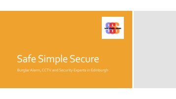 Safe Simple Secure Services Scotland