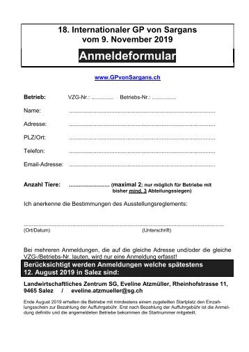 Anmeldeformular 2019