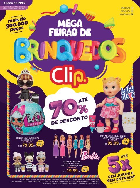 Mega Feirão de Brinquedos Clip 2019