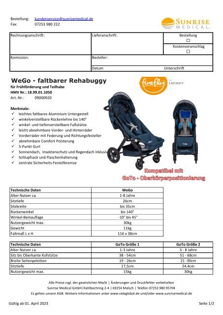 WeGo Bestellbogen 2023