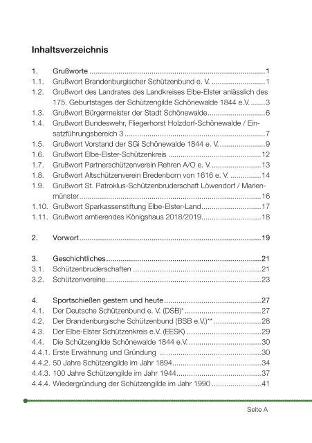 Schützengilde Schönewalde Chronik