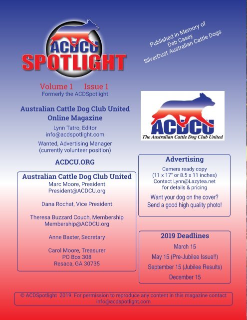 ACDCUSpotlight Vol 1 Issue 1