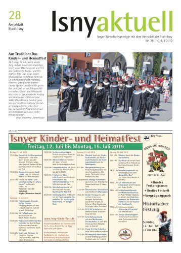 Isny Aktuell 10.07.2019