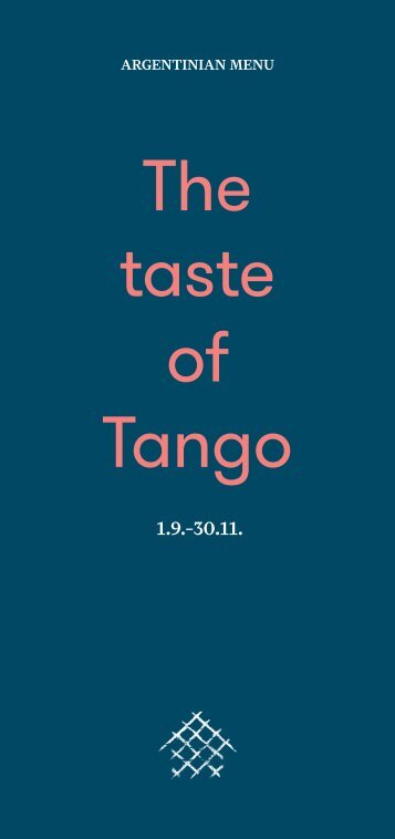 The Taste of Tango Menu - Grill House / Silja Serenade & Silja Symphony - 1.9.-30.11.2019