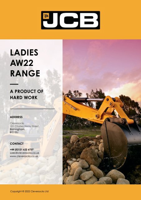 Cleversocks JCB Ladies Range
