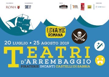 Flyer Teatri d'Arrembaggio 2019