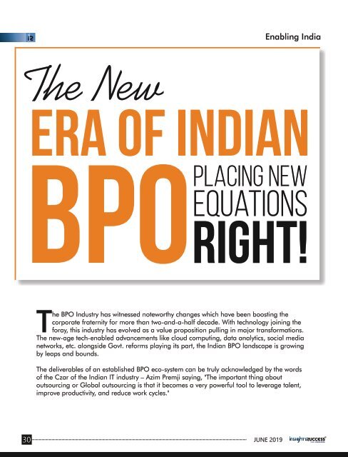 The 10 Most Promising BPO Services provider companies
