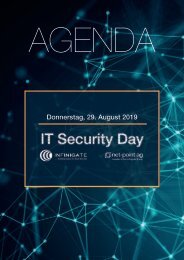 Agenda IT Security Day 2019