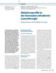 Ablationsprofile in der kornealen refraktiven ... - LaserFocus