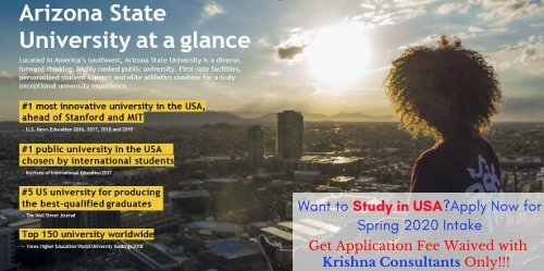 Study in USA – Top Ranking – Arizona State University