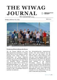 The WIWAG Journal 2019 MM16a vom BZZ in Davos (1)