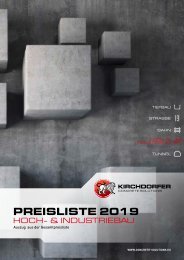 Preisliste Kirchdorfer Concrete Solutions