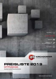 Preisliste Kirchdorfer Concrete Solutions