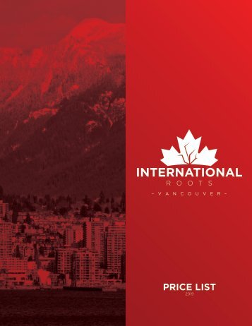 International Roots Vancouver - Service List 2019