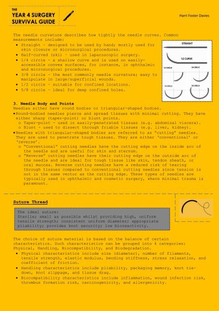 An Introductory Guide to Suture Types