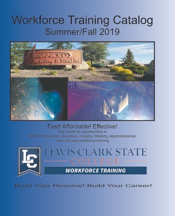 LCSC Workforce Training Fall 2019 Catalog