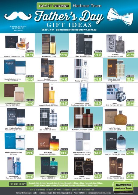 Giant Chemist Winter Specials August 2019