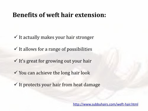 Weft Hair Extensions Chennai