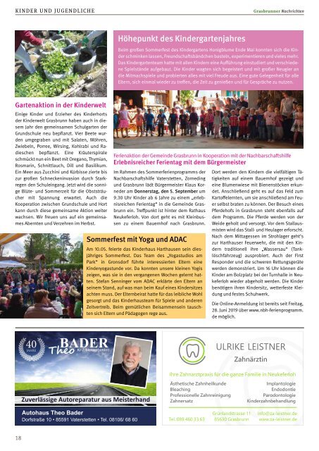 Grasbrunner Nachrichten Juli 2019