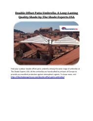 Double Offset Patio Umbrella: A Long-Lasting Quality Shade by The Shade Experts USA