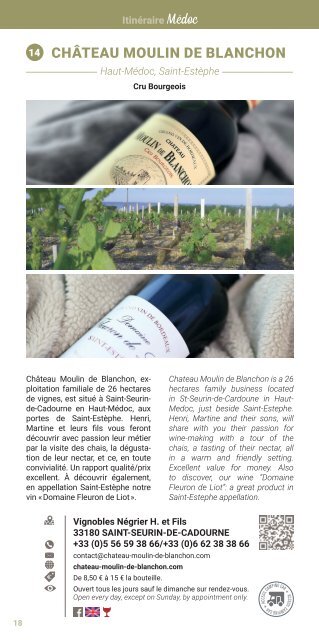 BORDEAUX ITINERAIRES VIGNOBLES 2019 2020