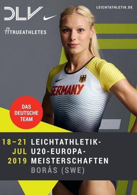 DLV-Teambroschüre U20-Europameisterschaften in Boras
