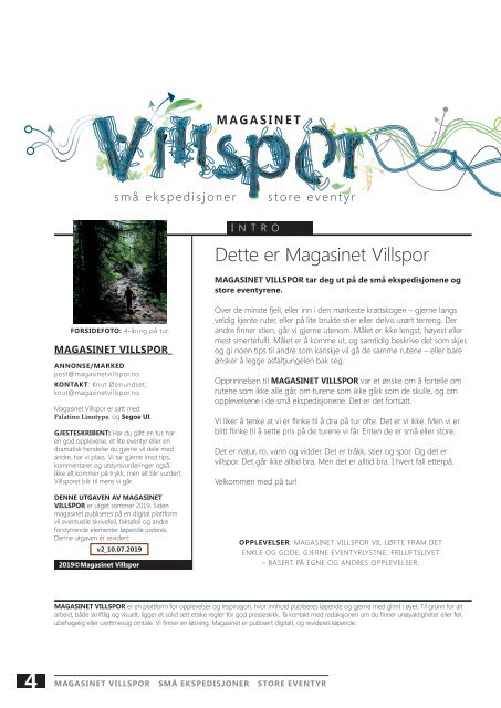 Magasinet Villspor sommer 2019