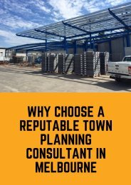 Why Choose a Reputable Town Planning Consultant in Melbourne