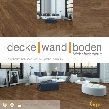 dwb Produktinformation VinylBoden Kollektion EcoLine Nussbaum rustikal