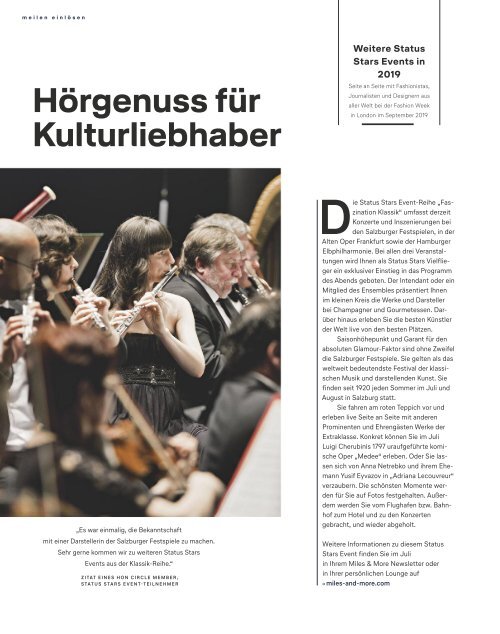 Lufthansa Exclusive Magazin 07/2019