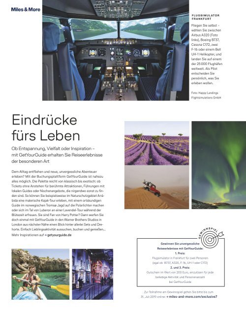 Lufthansa Exclusive Magazin 07/2019