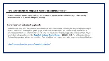 Magicjack Customer Support +1(888)626-6555 Magicjack Activation