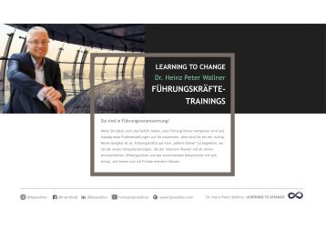 Leistungsportfolio Führungskräftetraining von Dr. Heinz Peter Wallner