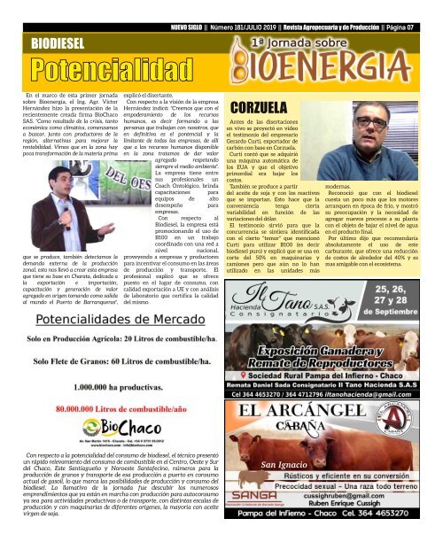 Revista Agropecuaria Nuevo Siglo 181