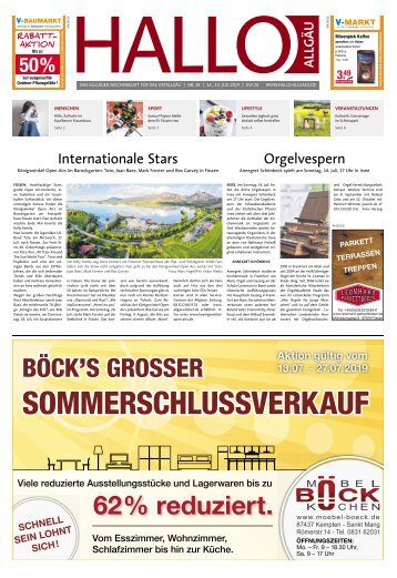 Hallo-Allgäu Kaufbeuren, Ostallgäu vom Samstag, 13.Juli