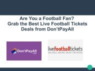 Live Football Tickets Discount Code: For Every Football Fan