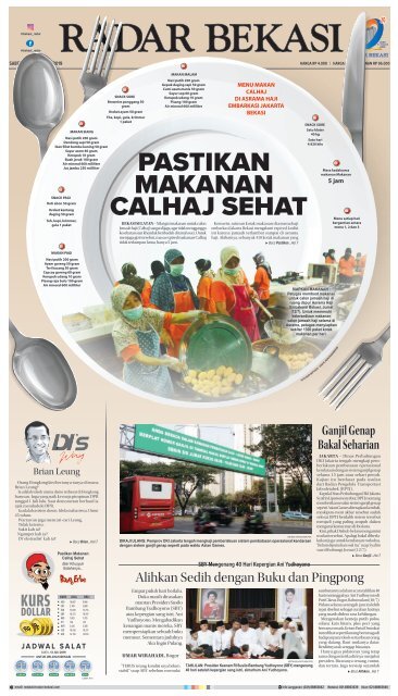 E Paper Radar Bekasi Edisi 13 Juli 2019<script async src=