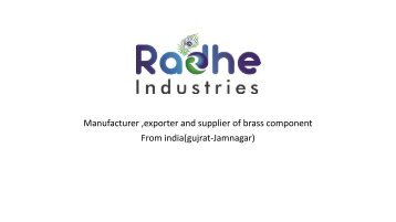 RADHE INDUSTRIES PRODUCTS