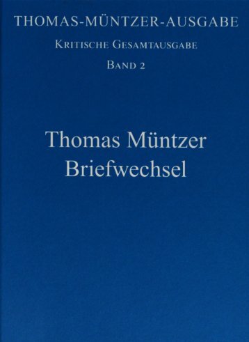 MÜNTZER,Thomas_Briefwechsel_Bd2